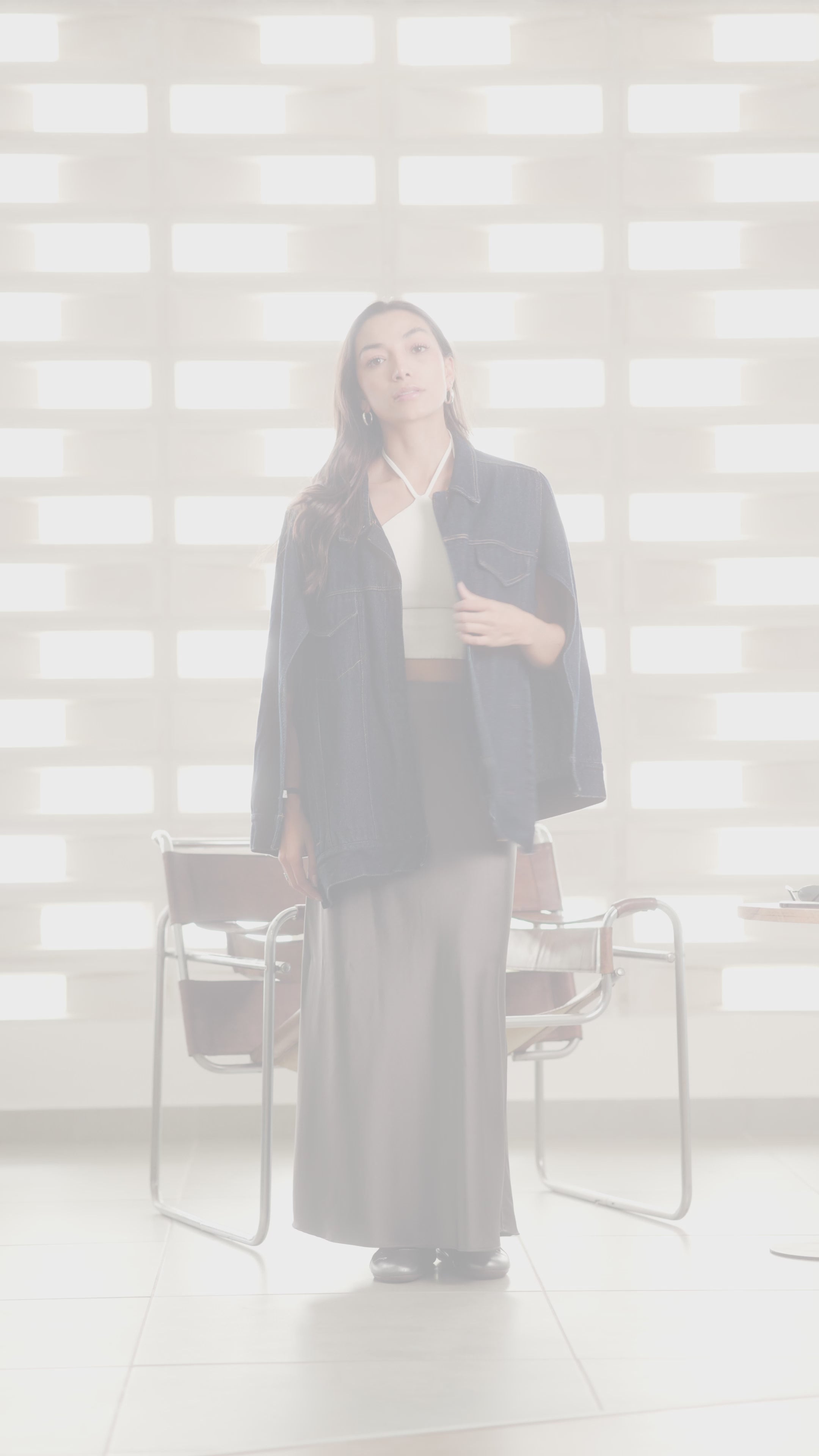 Denim Cape